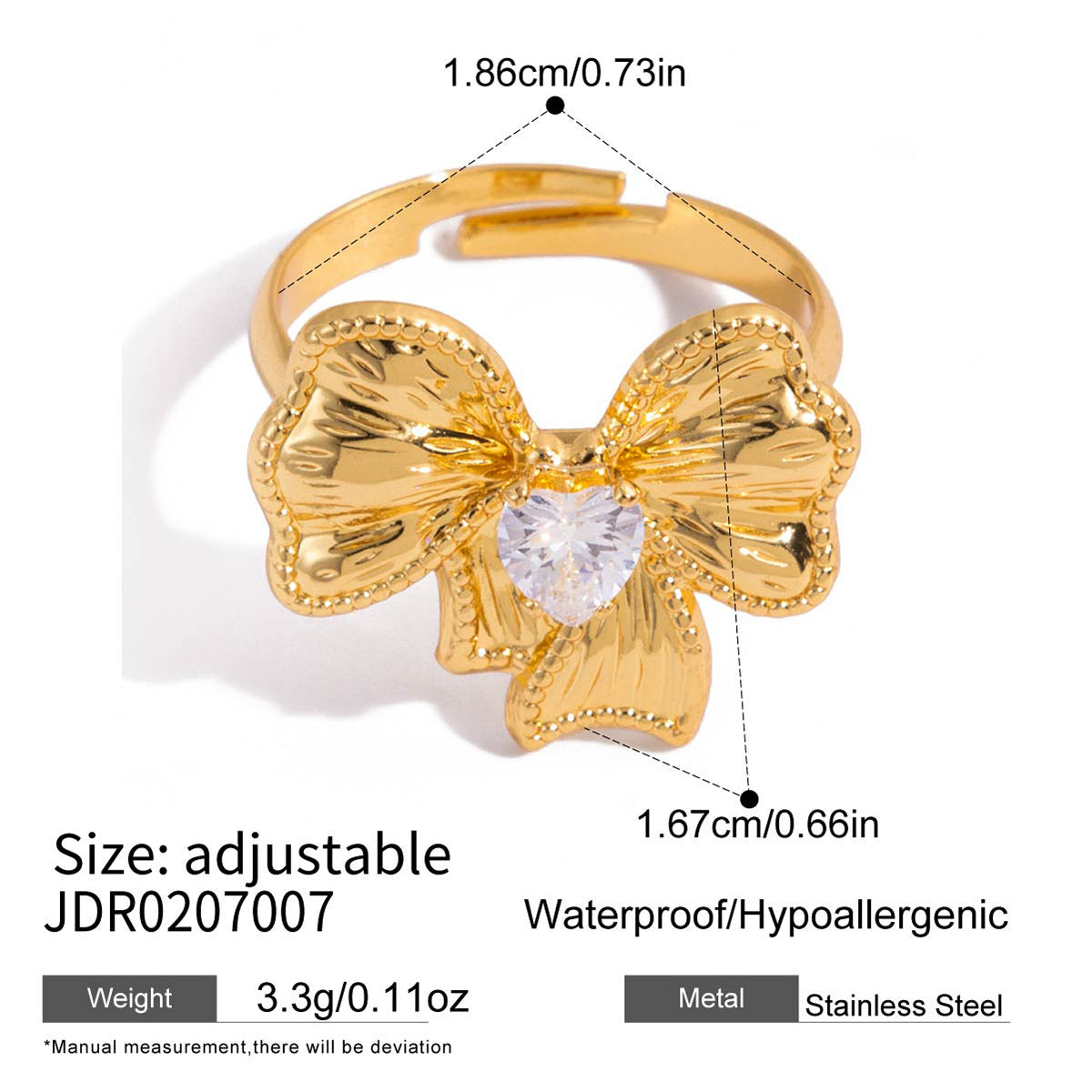 Damen eleganter Ring mit funkelndem Zirkonia-Shop Nory