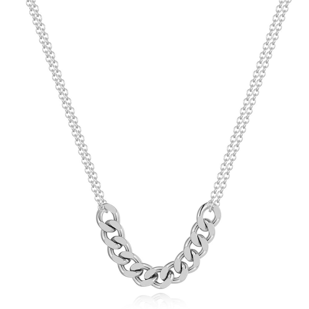 Damen Halskette mit modernem Gliederdesign Shop Nory