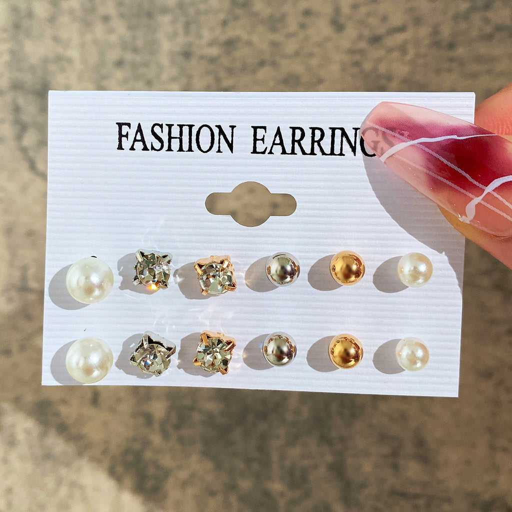 Damen Ohrringe Set mit verschiedenen funkelnden Designs Shop Nory
