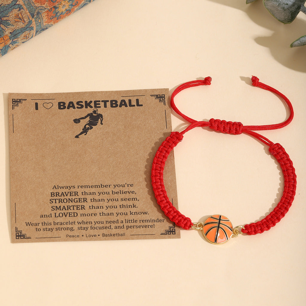Damenarmband mit Rugby-Motiv und inspirierendem Spruch Shop Nory
