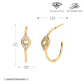 Damen Ohrstecker mit Zirkon und hochwertigem 925 Sterling Silber Shop Nory