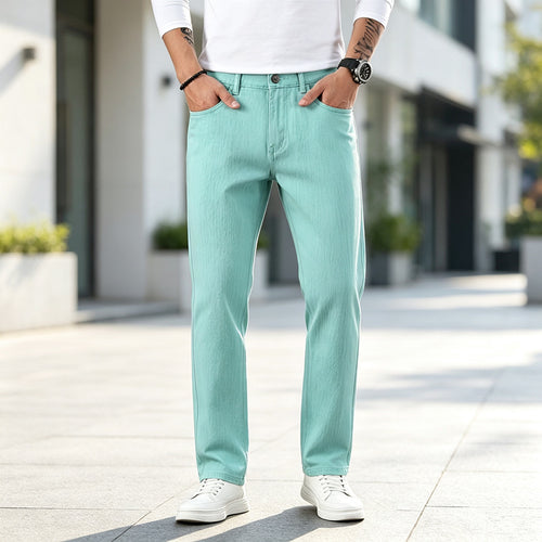 Herren Lässige High-Waist Jeans im modernen Schnitt Shop Nory