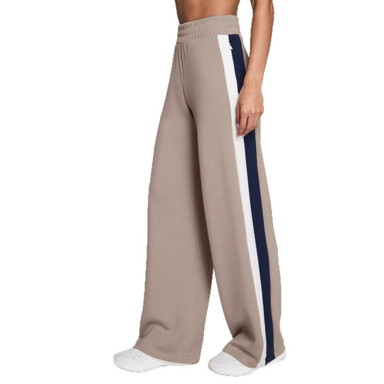 Damen Sportliche lange Hose mit seitlichen Kontraststreifen Shopnory