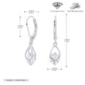 Damen Ohrhänger mit funkelnden Zirkonanhängern aus hochwertigem 925 Sterling Silber Shop Nory