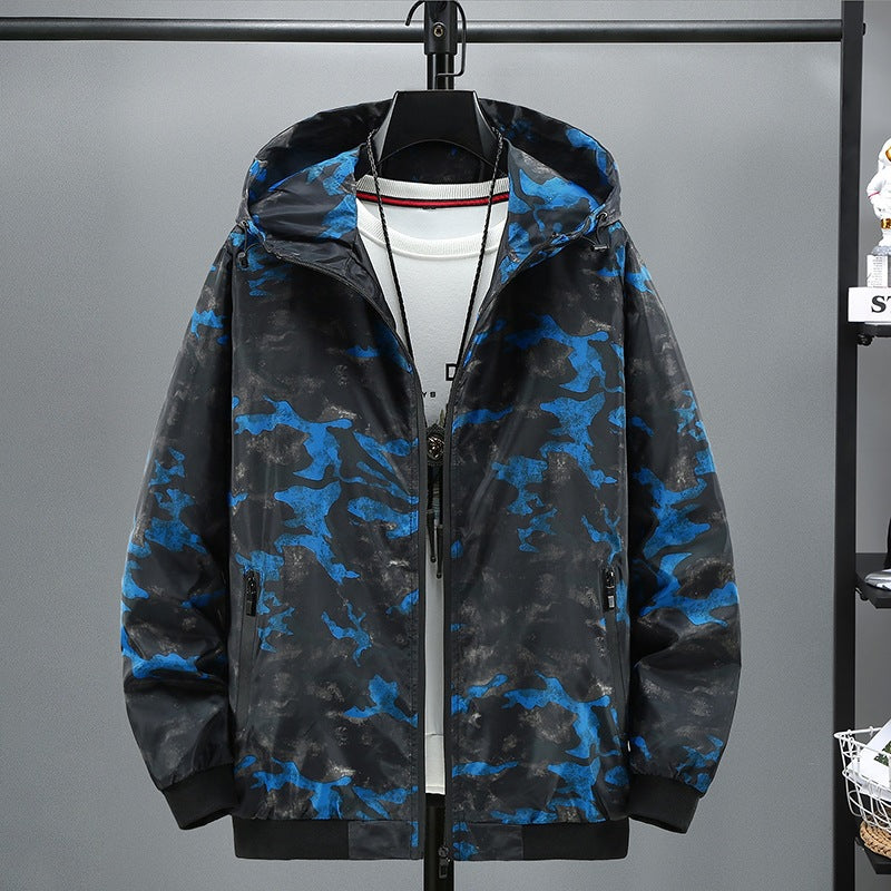 Herren Modische Kapuzenjacke mit Camouflage-Muster Shop Nory