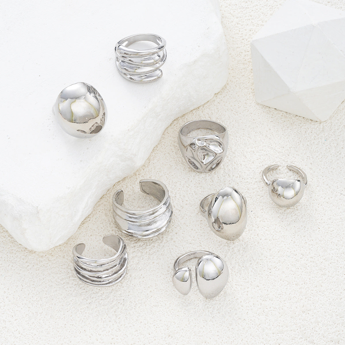 Damen Ring-Set mit einzigartigen Designs und eleganten Zierdetails Shop Nory