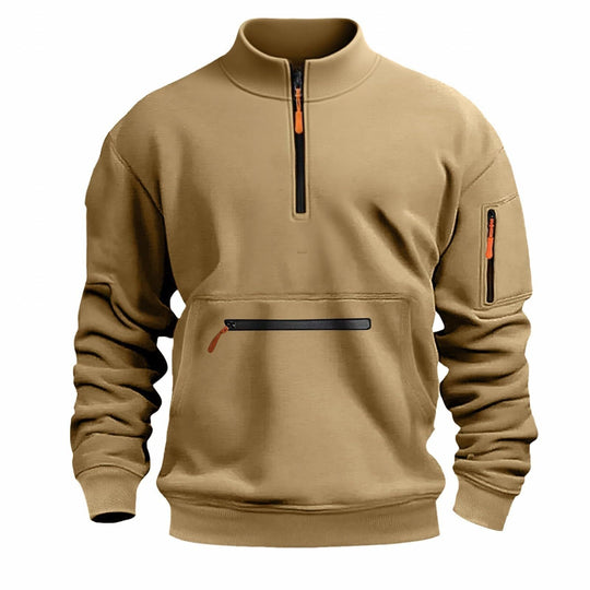 Herren funktionale Sweatshirt mit Reißverschluss
