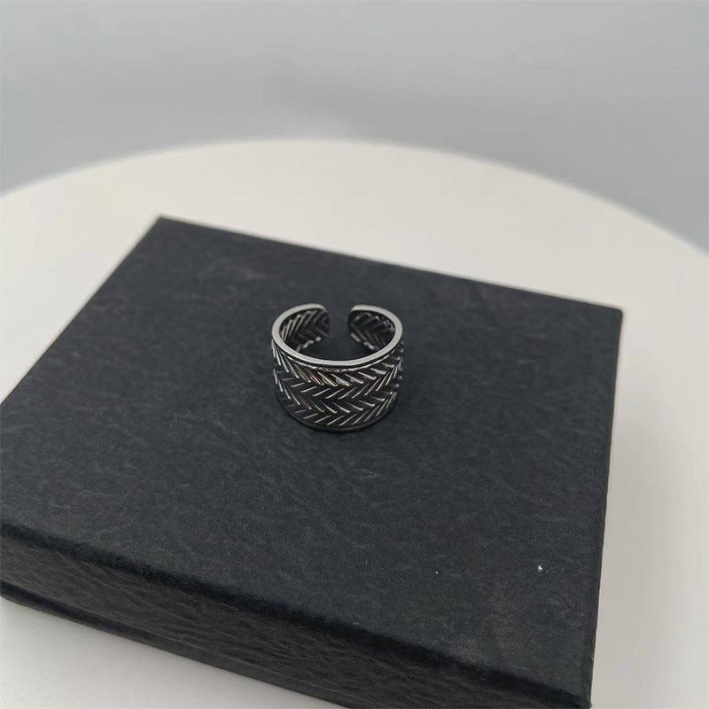 Damen modischer Ring mit stilvollem Ketten-Design Shop Nory