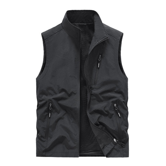 Herren Sportliche Outdoor-Weste mit funktionalen Reißverschlusstaschen Shop Nory