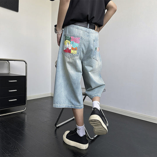 Herren Lässige Baggy-Jeans Shop Nory