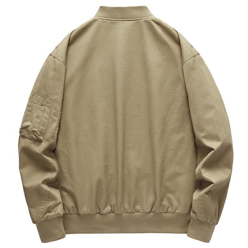 Herren Leichte Flight-Bomberjacke im Utility-Canvas mit Ärmeltasche und aufgesetzten Klappentaschen Shop Nory