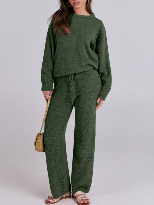 Damen nan kuscheliges Lounge-Set mit Oversize-Pullover und Kordelzughose Shop Nory