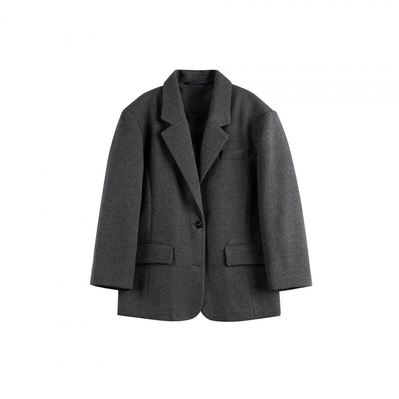 Damen Oversize-Blazer im Boxy-Cut mit Reverskragen und Pattentaschen Shop Nory