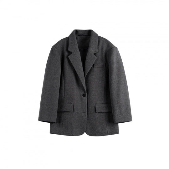 Damen Oversize-Blazer im Boxy-Cut mit Reverskragen und Pattentaschen Shop Nory