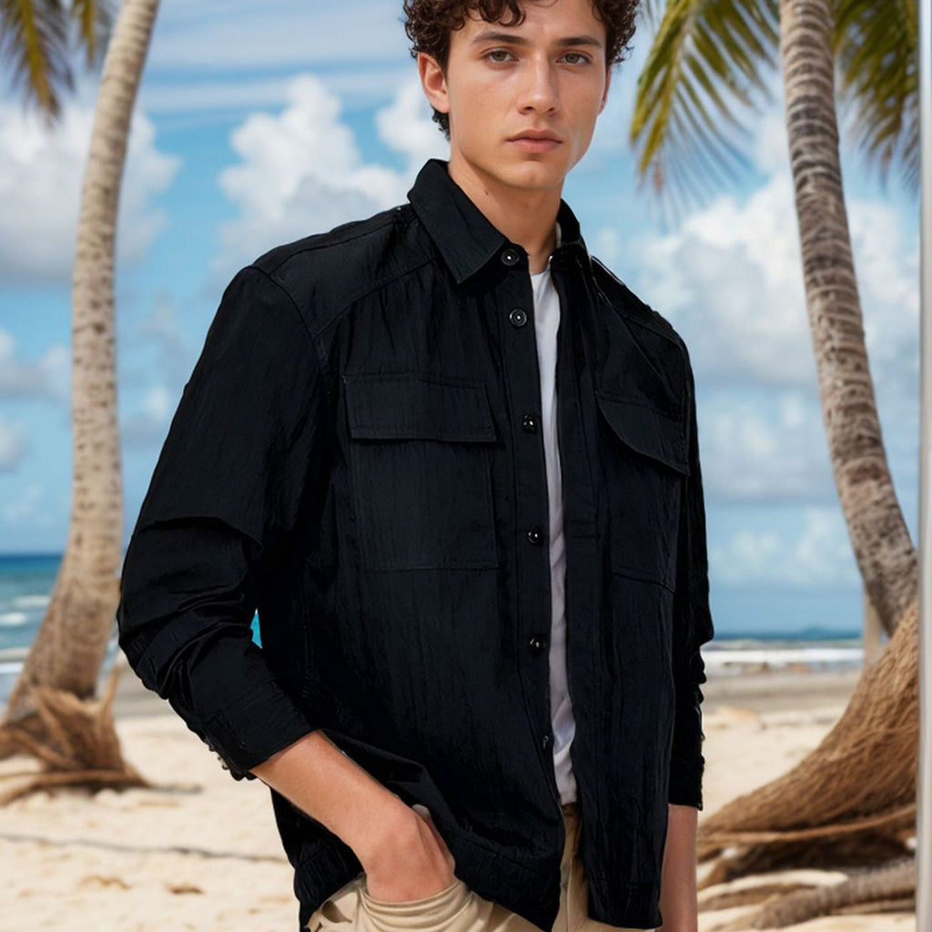 Herren lässige Sommerjacke mit Windschutz