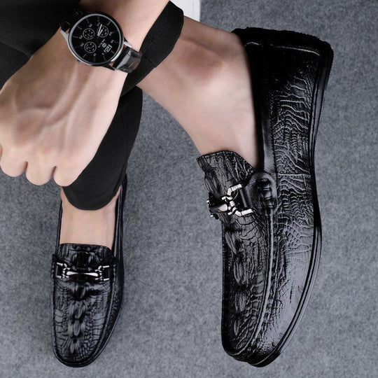 Herren Elegante Mokassins aus hochwertigem Leder mit modischem Detail