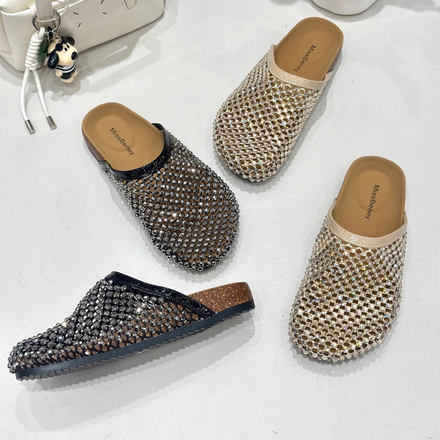 Damen Modische Clogs mit Funktionsoberfläche und komfortablem Fußbett