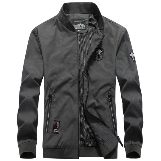 Herren Leichter Bomberblouson mit Mesh‑Futter, Reißverschlusstaschen und Stehkragen Shop Nory