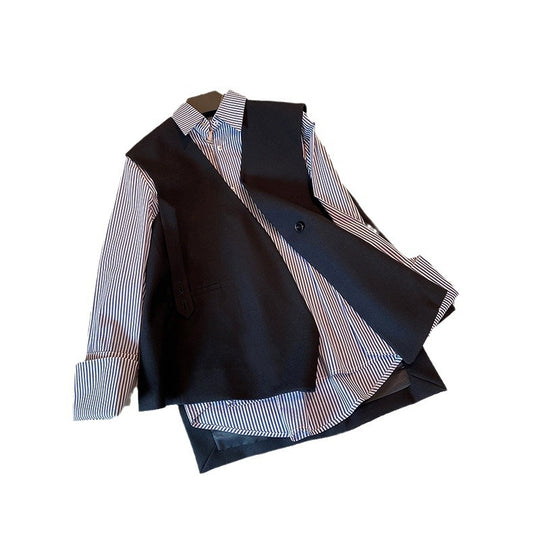 Damen Modische Weste mit Hemd Shop Nory