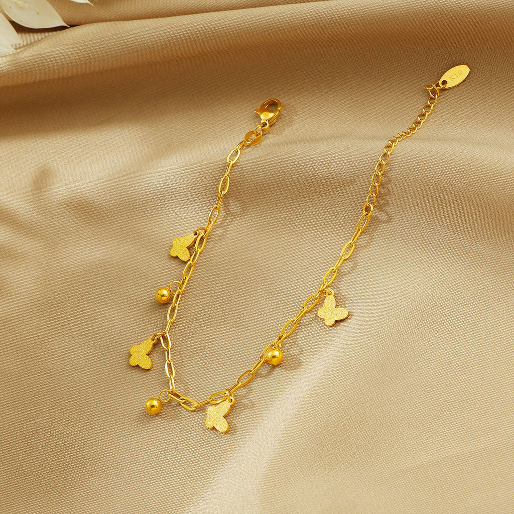 Frauen Verspieltes Schmetterlings Charm Armband Shop Nory