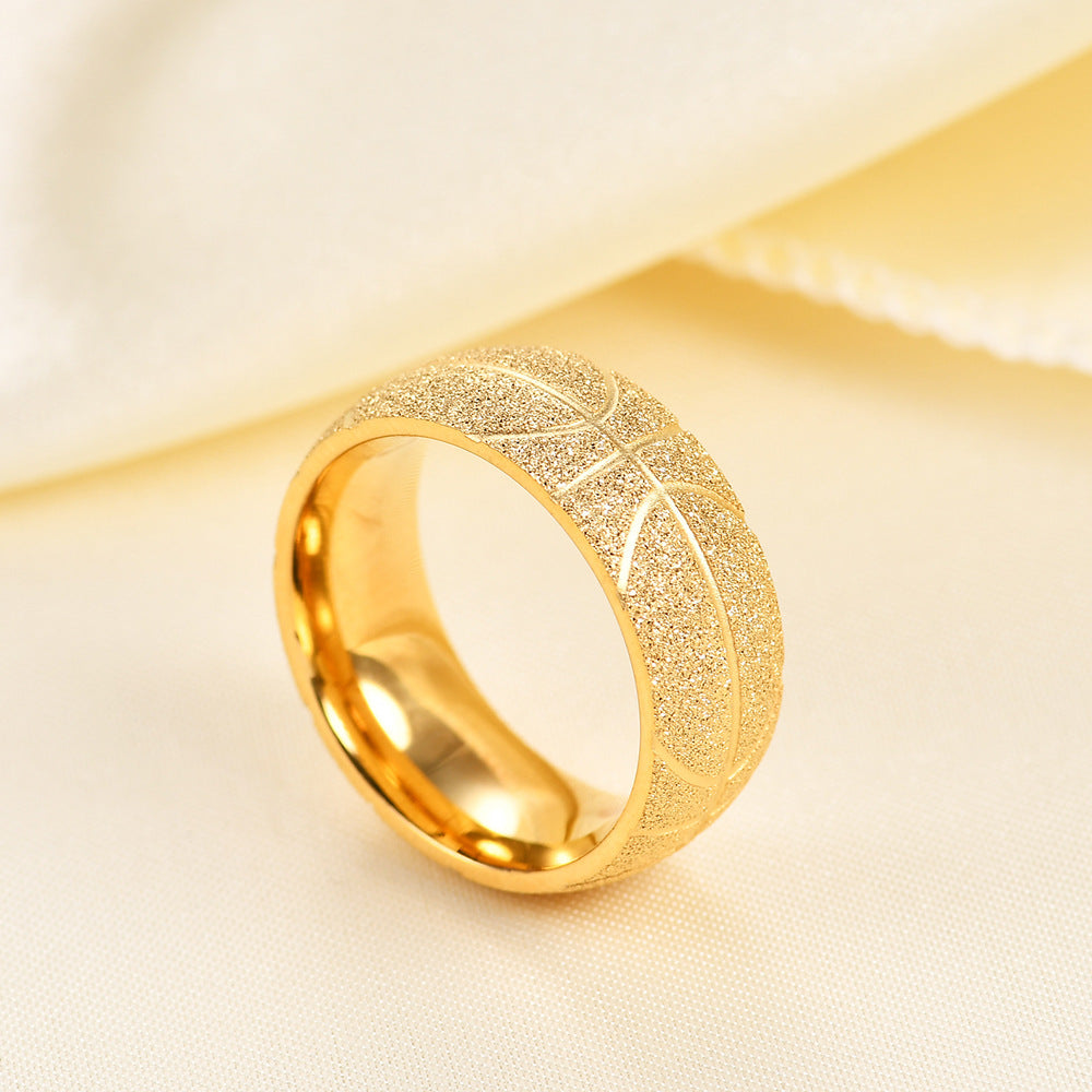 Herren Ring mit kunstvollem Basketball-Motiv Shop Nory