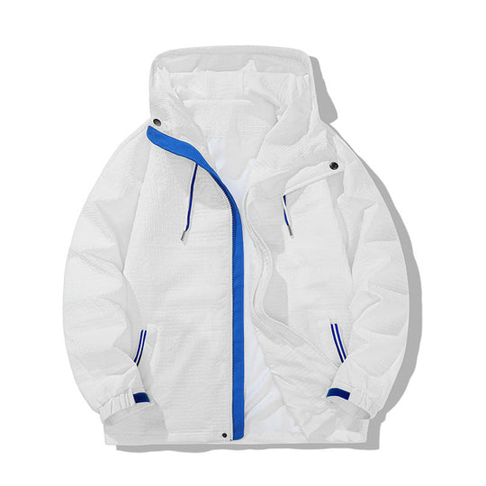 Herren leichte Windjacke mit praktischen Reißverschlusstaschen Shopnory