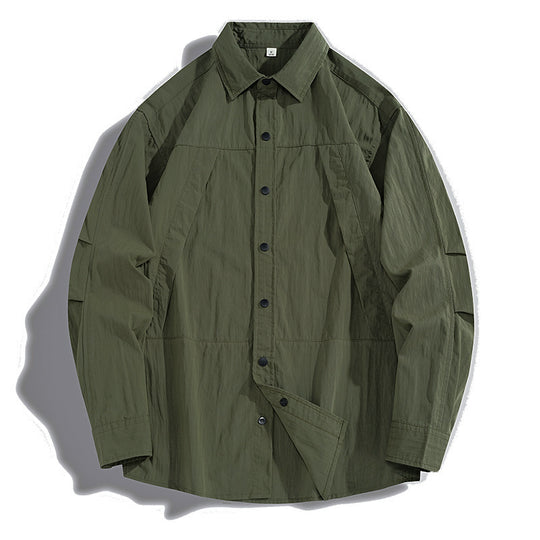 Herren Technisches Field-Overshirt im Utility-Look mit Druckknopfleiste und kastiger Passform Shop Nory