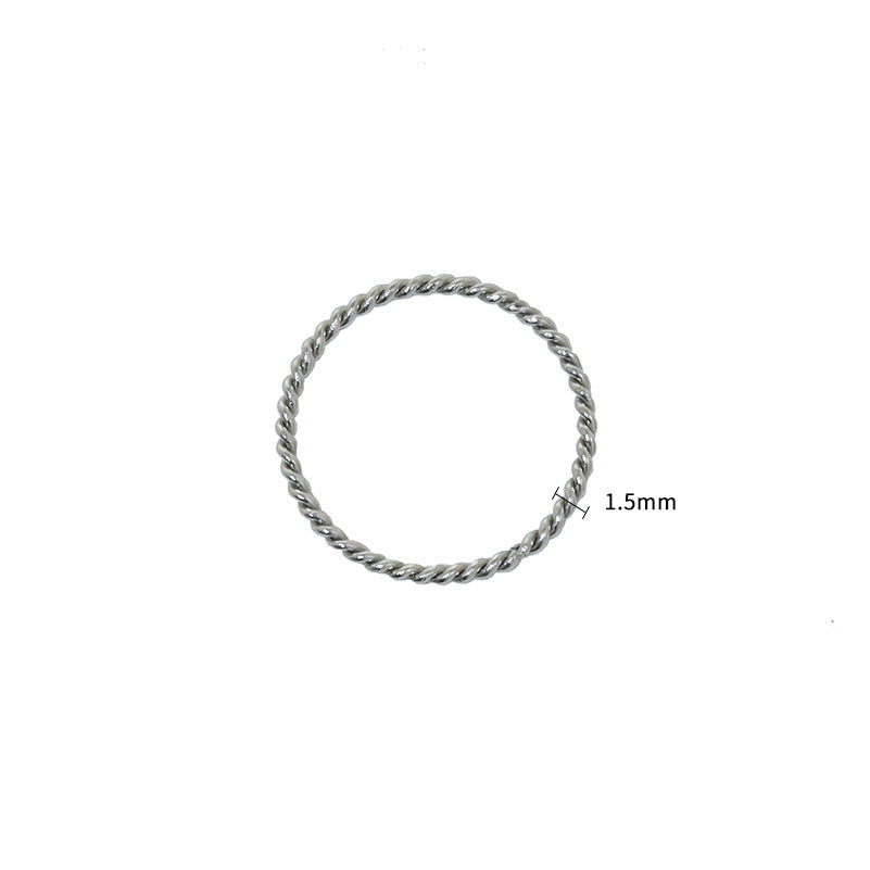 Damen Zart gedrehter Edelstahlring Shop Nory