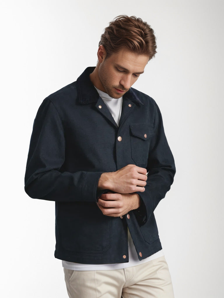 Herren trendige Jeansjacke