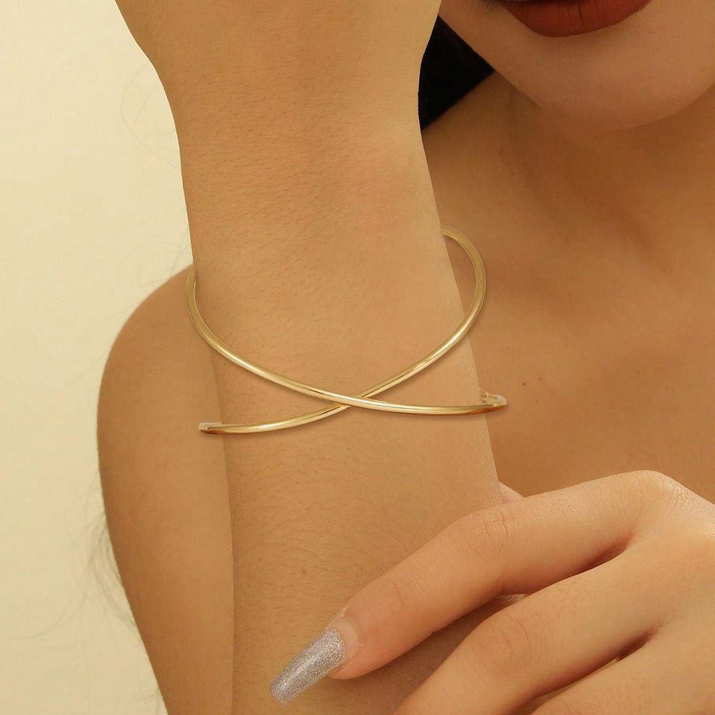 Damen Armreif mit elegantem geschwungenen Design Shop Nory