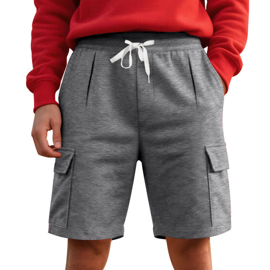 Herren nan elastische Cargo-Bermuda mit Kordelzug und Mehrfachtaschen