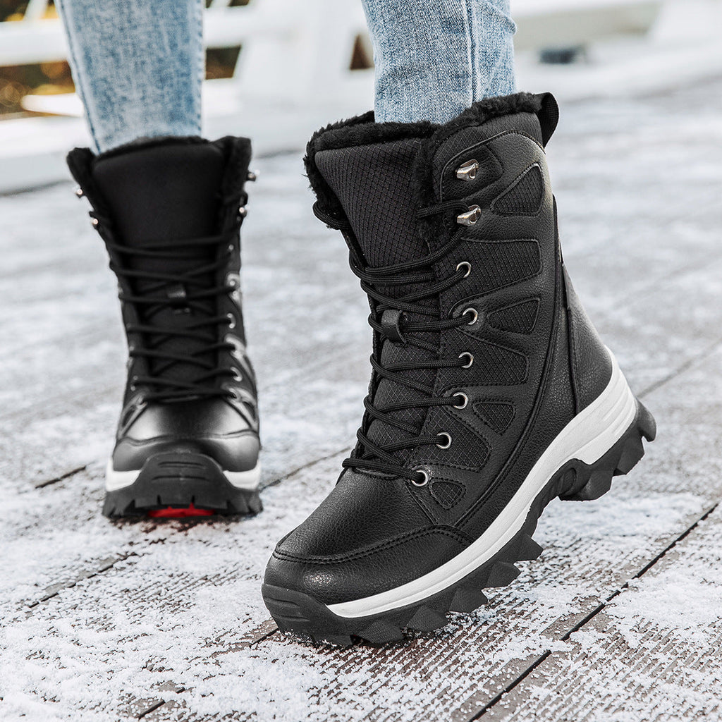 Damen Wasserdichte Winterstiefel mit isolierendem Futter und rutschfester Sohle Shopnory