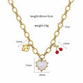 Damenkette mit Anhängern und herzförmigem Anhänger Shop Nory