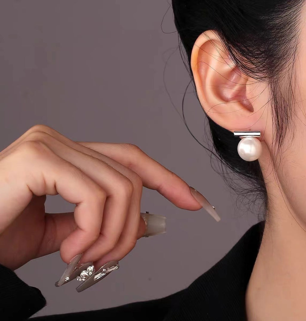 Damen zeitgenössische Perlen Tropfen Ohrringe Shop Nory