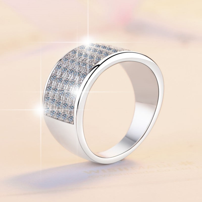 Damen eleganter und funkelnder Ring mit Zirkonia-Steinen Shop Nory