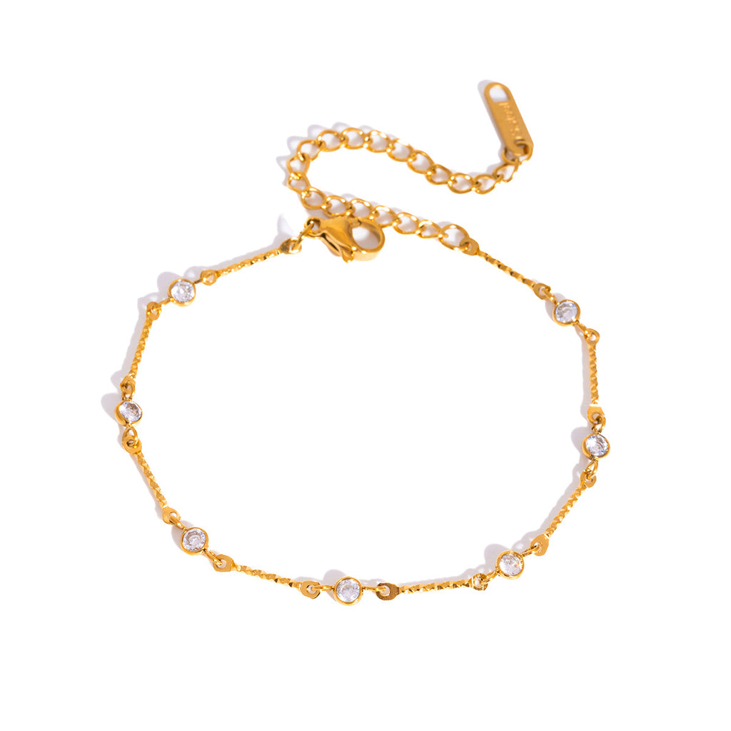 Damen filigranes Armband mit funkelnden Zirkonia Shop Nory