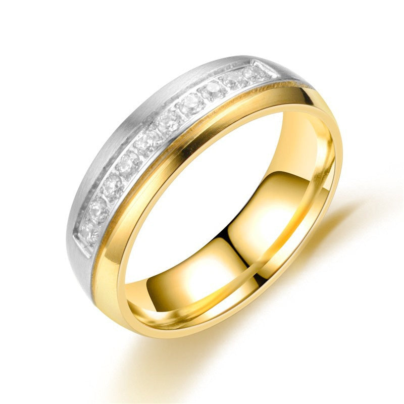 Herren Ring mit hochwertigem, zweifarbigen Oberflächendesign Shop Nory