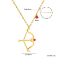 Damen Halskette mit kunstvollem Bogen-Anhänger aus hochwertigem Edelstahl Shop Nory