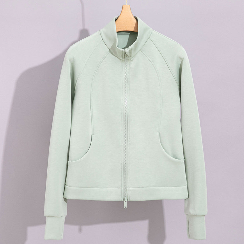 Damen Performance-Trainingsjacke mit Stehkragen und Daumenloch Shop Nory