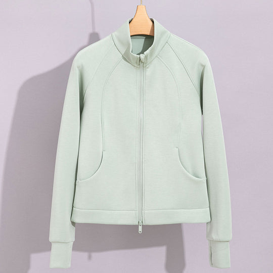 Damen Performance-Trainingsjacke mit Stehkragen und Daumenloch Shop Nory