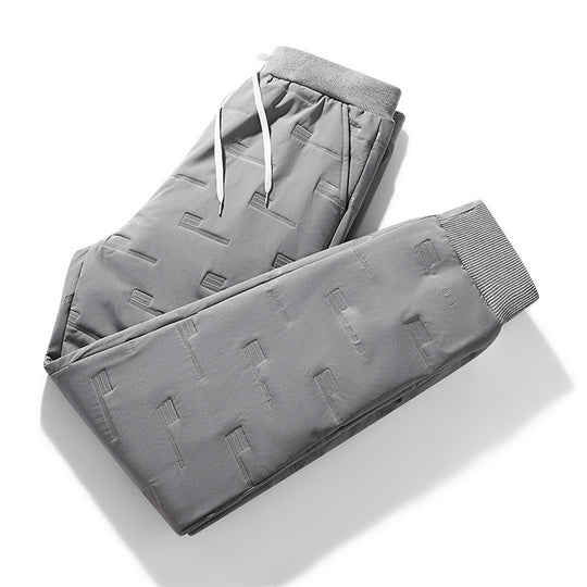 Herren Sportive Jogginghose mit elastischem Bund, Kordelzug und gerippten Beinabschlüssen Shop Nory