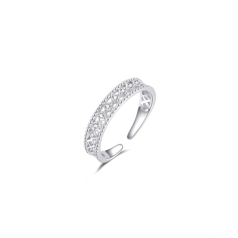 Damen Eleganter Zirkonia Ring mit kunstvollem Design Shop Nory
