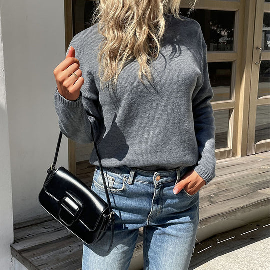 Damen Feinstrickpullover mit Rundhalsausschnitt und leichter Oversize-Passform Shop Nory