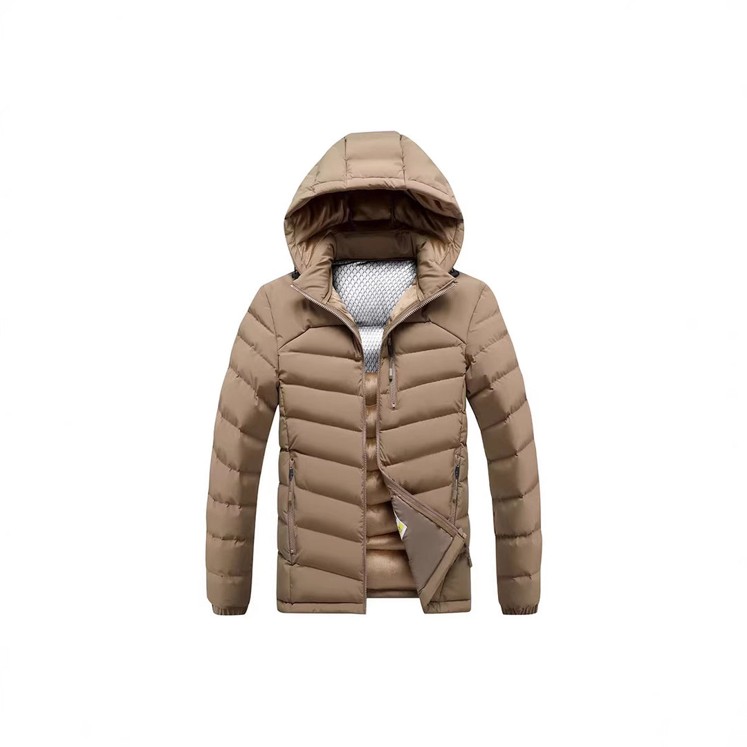 Herren Isolierte Steppjacke mit Kapuze und Thermoreflect-Innenfutter Shop Nory