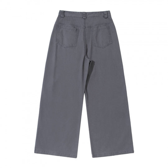 Damen weite Cargo‑Hose mit Stufennaht, hoher Taille und breitem Bein Shop Nory