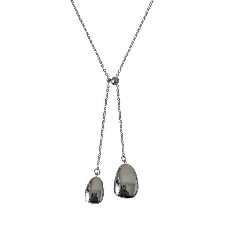 Damen Halskette mit stilvollem Tropfenanhänger Shop Nory