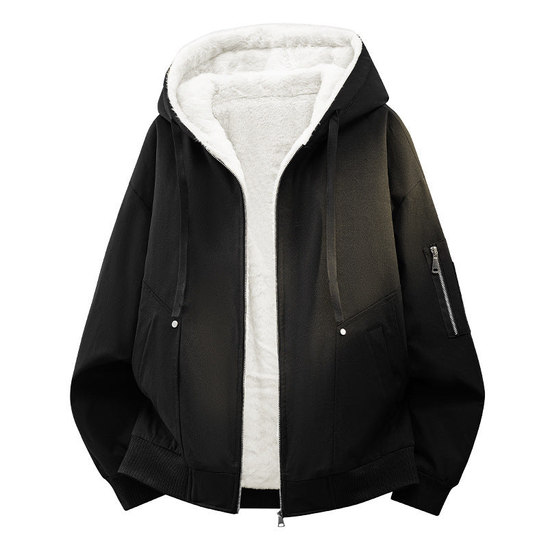 Herren Bequeme Fleecejacke mit Hoodie Shop Nory