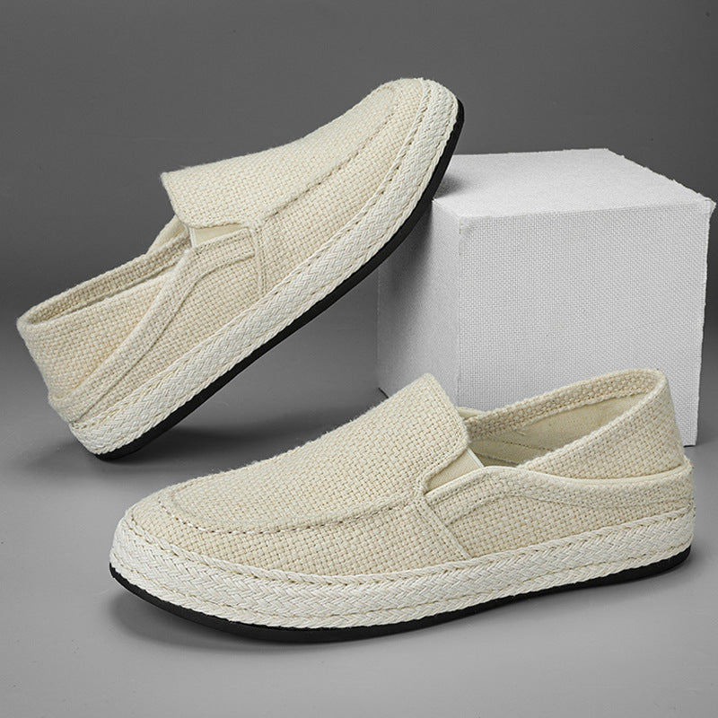 Damen Komfortable Slip-On Freizeitschuhe mit geflochtenem Design