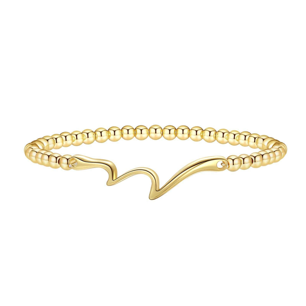 Damen Armband mit zeitloser Herz- und Perlenstruktur Shop Nory