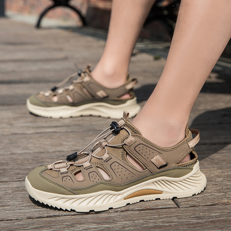 Herren Sportliche Wander-Sandalen mit rutschfester Sohle und verstellbarem Riemen